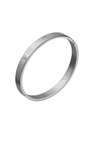 Kraliyet Klasik Paslanmaz Çelik Bileklik, Manşet Bilezik Gümüş R Altın - Gümüş