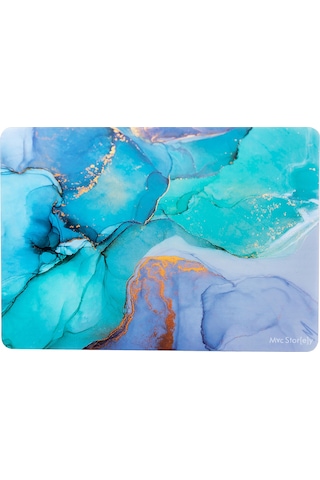 Huawei Matebook D14 Kılıf Uyumlu 2019-2020-2021-2022 Yılı İle Uyumlu Marble Kılıf Açık Yeşil