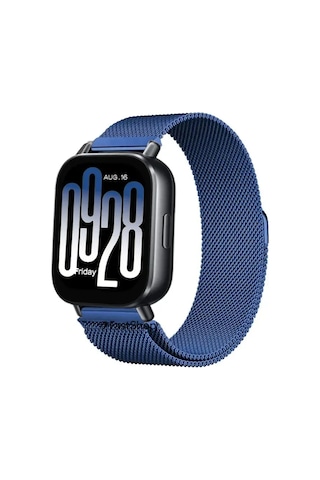 Xiaomi Redmi Watch 5 Active / Watch 5 Lite Uyumlu 22mm Örgü Metal Hasır Manyetik Akıllı Saat Kordonu