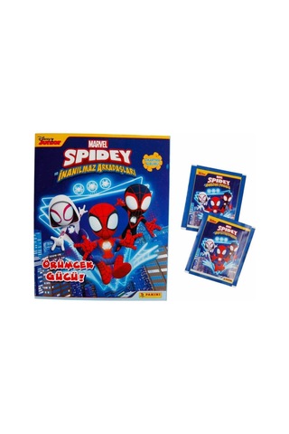 Lisanslı Spidey Mega Başlangıç Paketi Album+10 Paket 50 Stickers Çıkartma