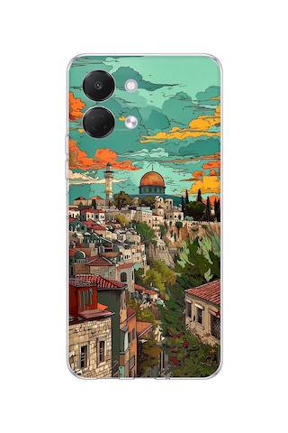 Tecno Spark Go 3 Uyumlu Özgür Filistin Ve Kubbetüs Sahra Baskılı Silikon Kılıf
