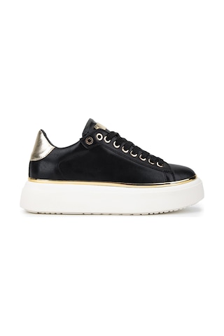 Tamer Tanca Kadın Suni Deri Siyah/gold Sneakers & Spor Ayakkabı 1009 2734 Bn Ayk Y26 Sıyah/lıght Gold Siyah - Altın