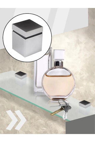 Centr Mebel'noj Furnitury 2 Adet Mat Krom Mobilya Raf Tutucu 247998790 Siyah