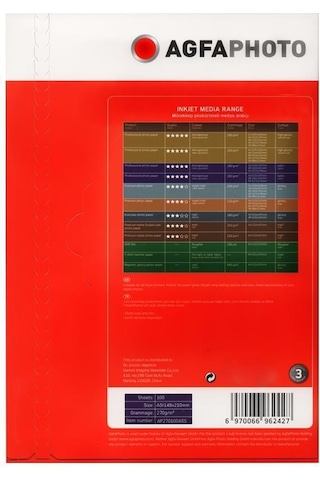 Agfa Photo Glossy Parlak 13X18 270 G/M² Fotoğraf Kağıdı 100 Yapra