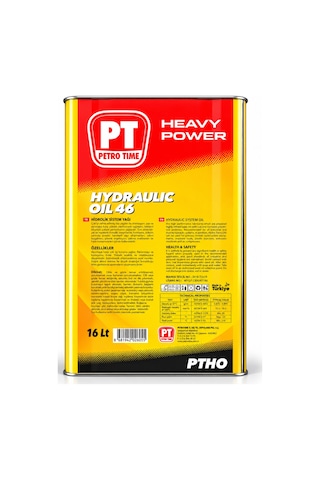Petro Time 46 No Hidrolik Sistem Yağı 16 L