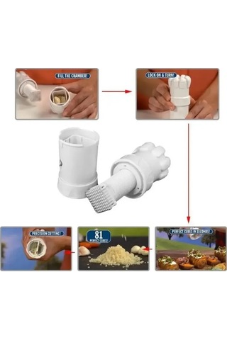 Maoyaya Çok Fonksiyonlu Sarımsak Presi Ve Dilimleyici, Renkli Mutfak Aleti Çok Renkli