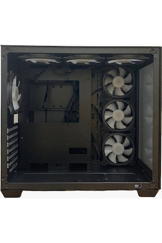 GAMEFORCE Lıquıd 7x120 Mm Fanlı Rgb Kumandalı Kontrolcülü Oyuncu Bilgisayar Kasası Liquid Beyaz