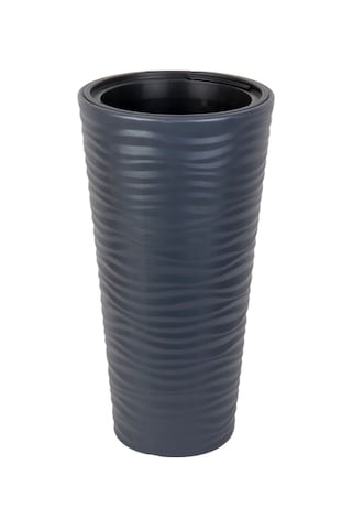 Rüzgar Yapay Çiçekçilik Serinova Kumsal 5,5 Litre 30x57 Saksı 1 Antrasit