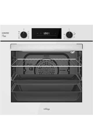 Tommatech TAF6005WS Ankastre Elektrikli Fırın 60 CM Beyaz Cam