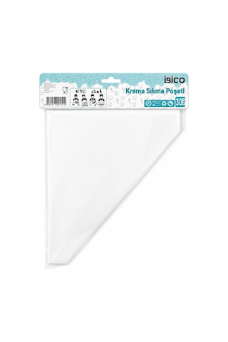 Naylon 30cm 50pcs Krema Sıkma Poşeti Torbası Krem