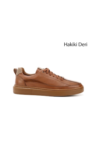 Gönderi(R) Gönderi R Erkek Taba Bağcıklı Kauçuk Taban Hakiki Deri Sneaker Ddma83531640 Taba