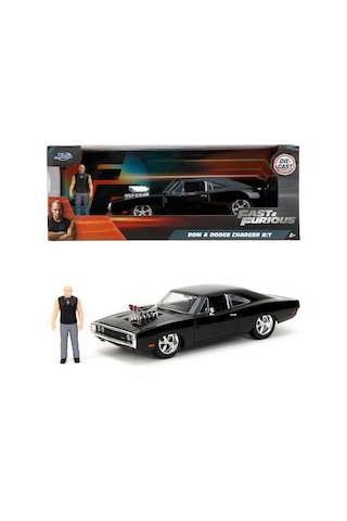 Jada 1/24 Fast & Furious 1970 Dodge Charger Dom Figürü İle Birlikte