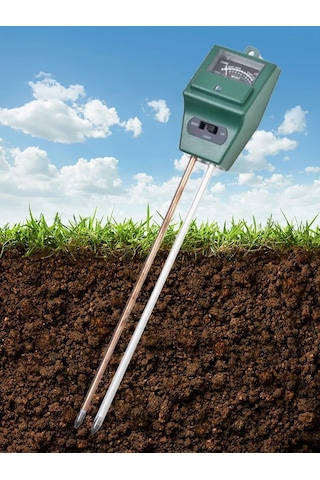 Higrometre 3in1 Toprak Nem Ph Metre Ölçer Işık Ölçer Hidroponik