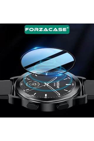 Forzacase Xiaomi Watch S3 İçin Çerçeveli Tam Kaplayan 3d Pet Ekran Koruyucu Film - Fc016 Şeffaf
