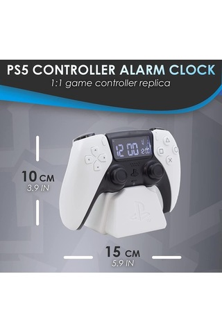 Playstation Joystick Dijital Çalar Saat Beyaz