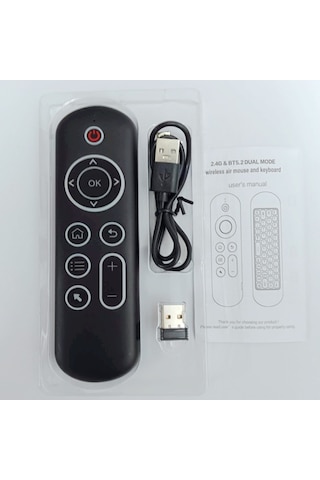 Bruxe M5 Araç Android Box Uyumlu Universal Kablosuz Çift Modlu Klavyeli Uzaktan Kumanda Diğer
