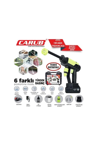 Carub Oto Yıkamatabanca Şarjlı 300w Yedek Batarya