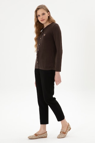 U.S. Polo Assn. Kadın Siyah Carrot High Fit Kanvas Pantolon 50316902-VR046