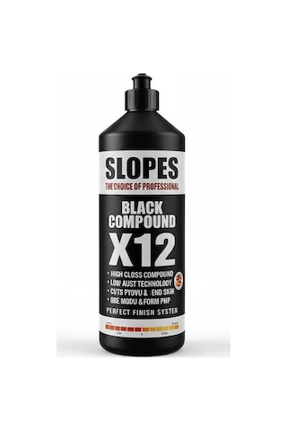 Slopes X12 Sıyah Tek Adım Pasta 1lt Slopes X12 Sıyah Tek Adım Pasta 1lt