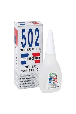 Evobond 502 Süper Hızlı Japon Yapıştırıcı 20 G 50'li Paket