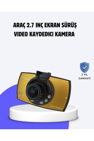 Full Hd Araç Kamerası G Sensor Gece Görüşlü Dash Cam