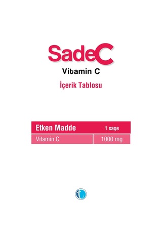 SadeC Vitamin C 30 Saşe C Vitamini