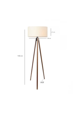 Homing AYD-2971 Krem Başlıklı Tripod Lambader