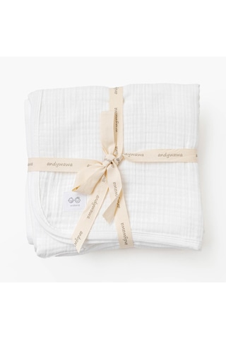 Bebek Battaniye Blanket 105x120 Muslin Home Ac25870 Beyaz Bebek Battaniye Blanket 105x120 Muslin Home Ac25870 Beyaz