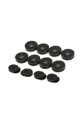 Yingfu Sunttek Gs125 Için Siyah Kauçuk Yan Kapak Motosiklet Araba Oto Grommets 12 Adet Takım Siyah