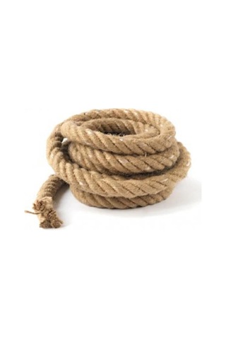 Guresstore Tırmanma Halatı 4 Metre -kancalı- Krem