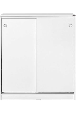 Diamond 5 Raflı Sürgülü Dolap - Beyaz