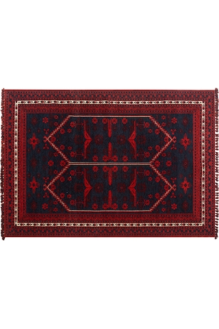 Mudo Home Jına Halı Kırmızı Lacivert 160x230 11182700