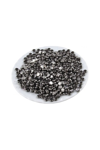 6x2,5 Mm Metalik Gri İçten Delikli Plastik Boncuk 30 Gr 430 Adet