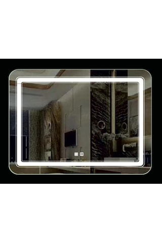 Brat 50x70 Bn054 Buğu Çözücülü Dokunmatik Led Ayna Düz Ayna