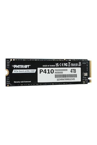Patriot P410 Pcıe Gen4 X4 Nvme 1.4 M.2 2280 Ssd R/5000 W/4500 Adad2ptr0003
