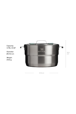 Stanley Wildfare Tam Servis Pişirme Seti, Yeşil/kömür Gri, 3.78 Litre 34cm