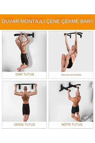 Raiden Duvar Barfiksi Duvara Monte Barfiks Çekme Aleti Kapı Barfix