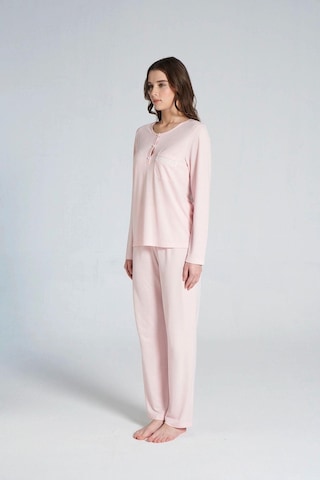 Pijadore Gd Goldoremi 1703 Kadın Patlı Uzun Kollu Pijama Takım Pembe