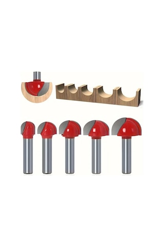 Mdf, Ahşap Yuvarlak Burun Desen Oluk Bıçağı Freze