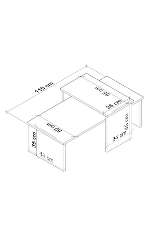 Vera 2 ' Li Orta Sehpa , Servis Sehpası Traverten Mermer Desen