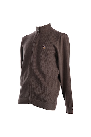U.s. Polo Assn. Erkek Minimalist Fermuarlı Hırka - Günlük Şıklık Antrasit