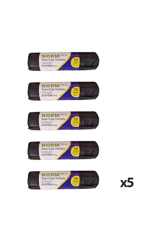 Norm Çöp Torbası - 2 Kat - 400 Gr. - 80x110 Cm. - 50 Adet