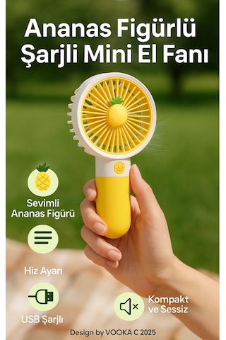 Fan Soğutucu Mini Vantilatör Klima Güçlü Serinletici Taşınabilir Şarjlı Masa Üstü Sessiz Standlı