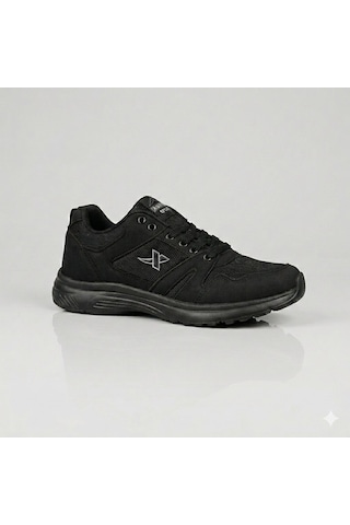 Xstep Unisex 36-47 Numara Arası Rahat Günlük Tekstil Spor Ayakkabı Siyah - Siyah