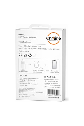 Apple iPhone 14 Pro / 14 Pro Max Uyumlu 20w Usb-c Şarj Adaptörü