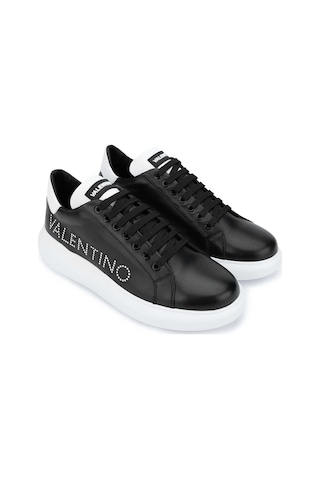 Mario Valentino Unisex Hakiki Deri Siyah Sneakers & Spor Ayakkabı 1040 95b2302 Ayk Y24 Black/whıte Beyaz - Siyah