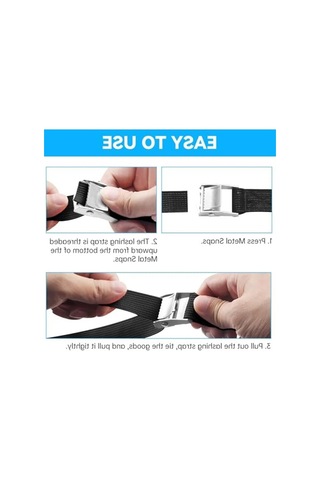 2 Metre Ağır Hizmet Tipi Bağlama Kayışları, 4 Parça Beyaz - Gri