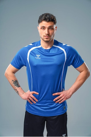 Hummel Target Antrenman Tişört Sax Saks Mavi