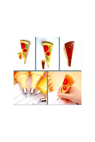 Omeniv Vintage Tasarım Pizza Tükenmez Kalem