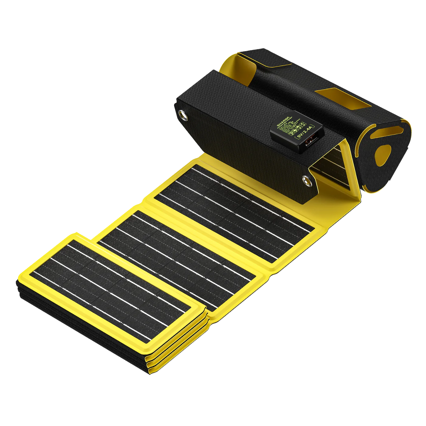 Sharge 170W Power Bank Uyumlu 12W Katlanabilir Güneş Paneli - Siyah